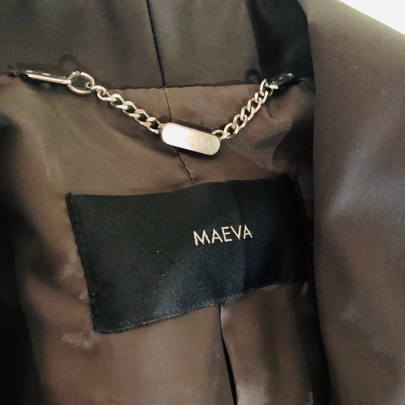 Anthropologie Maeva Grey charcoal blazer - Picture 4 of 8